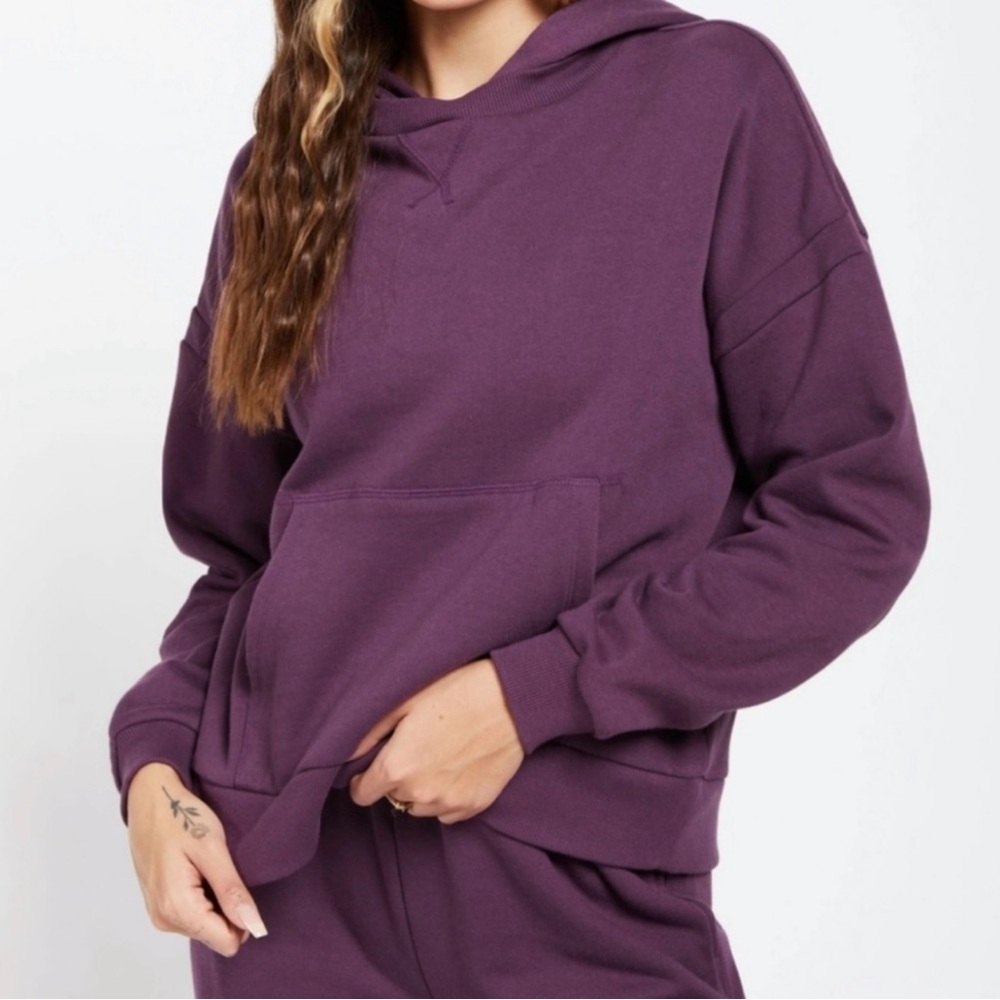 Richer Poorer Purple Oversized Long Sleeve Hoodie